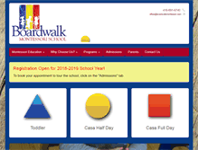 Tablet Screenshot of boardwalkmontessori.com